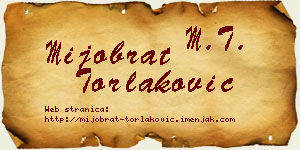 Mijobrat Torlaković vizit kartica
